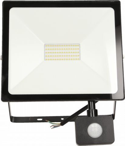 Naświetlacz Orno ALLED 50W Naświetlacz LED z PIR, 4000lm, IP44, 4000K, Alu+szkło