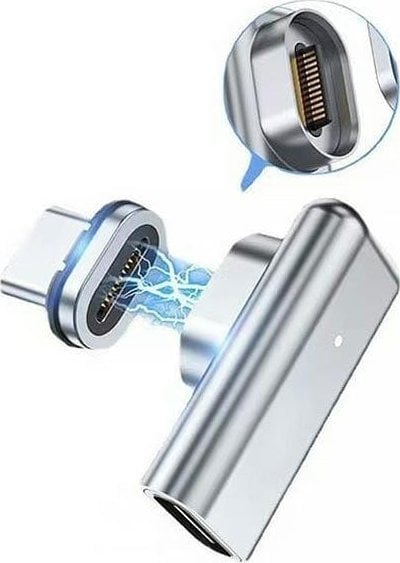 Adapter USB Beline BLNAM01 USB-C - Magnetyczne Srebrny