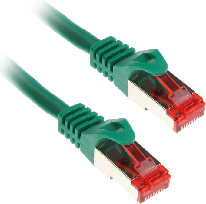 Фото - Кабель InLine 2m Cat.6 kabel sieciowy 1000 Mbit RJ45 - zielony  ( 76402G )