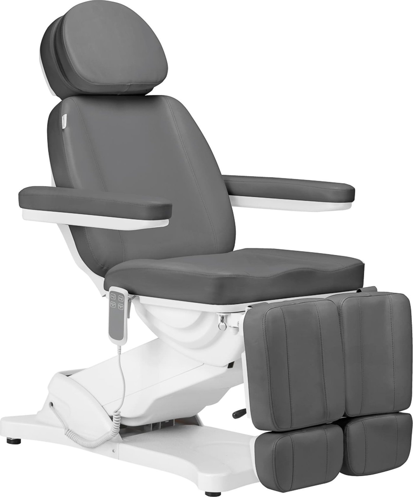 Activeshop Elektryczny fotel kosmetyczny SILLON CLASSIC 2 silniki pedi szary