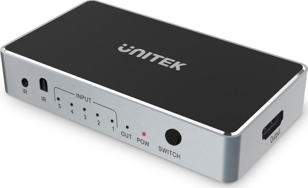 Unitek Unitek Przełącznik sygnału HDMI 1.4b 5 IN-1 OUT 4K