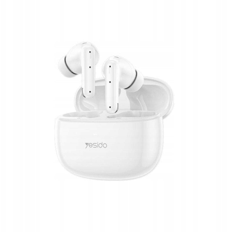 Słuchawki Yesido yesido Słuchawki TWS28 (ANC&ENC) BT 5.3 250mAh, BIAŁY / BIAŁY