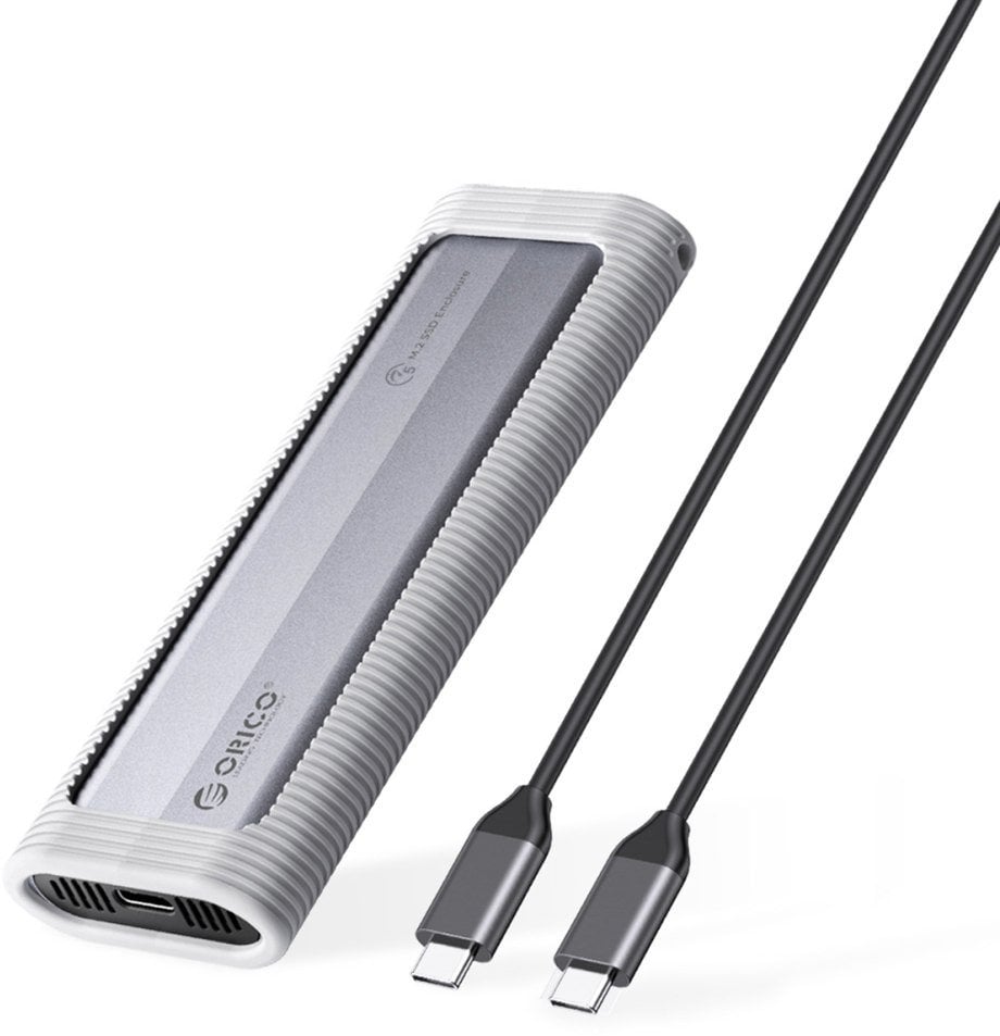 Kieszeń Orico Kieszeń obudowa na dysk AXM2F M.2 SATA SSD USB-C - szara ORICO