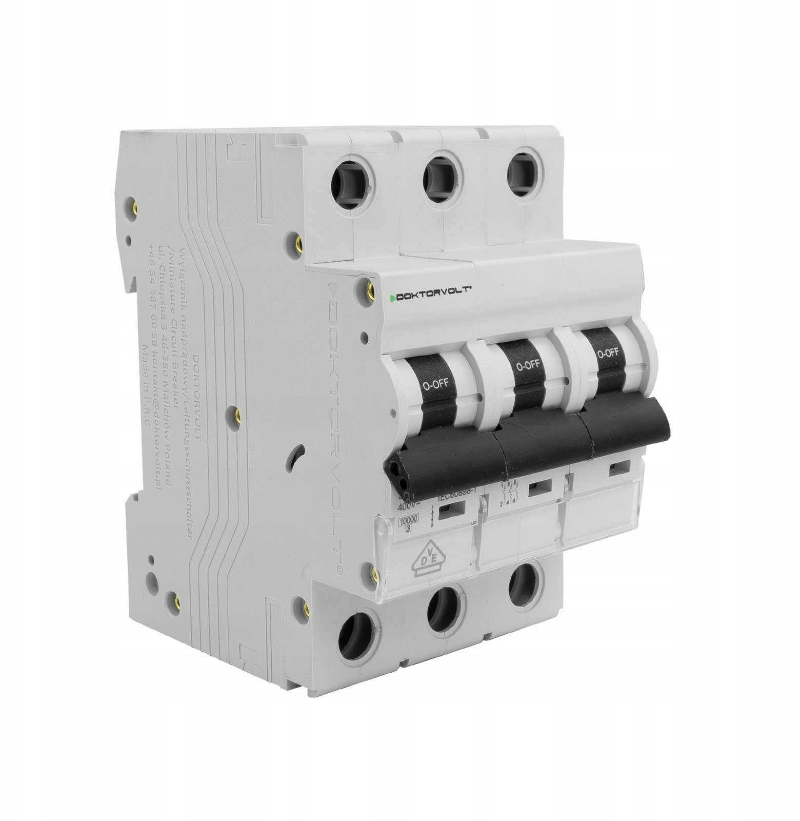 Doktorvolt Wyłącznik nadprądowy MCB 10kA 3P 32A VDE C32A Doktorvolt DV-3912