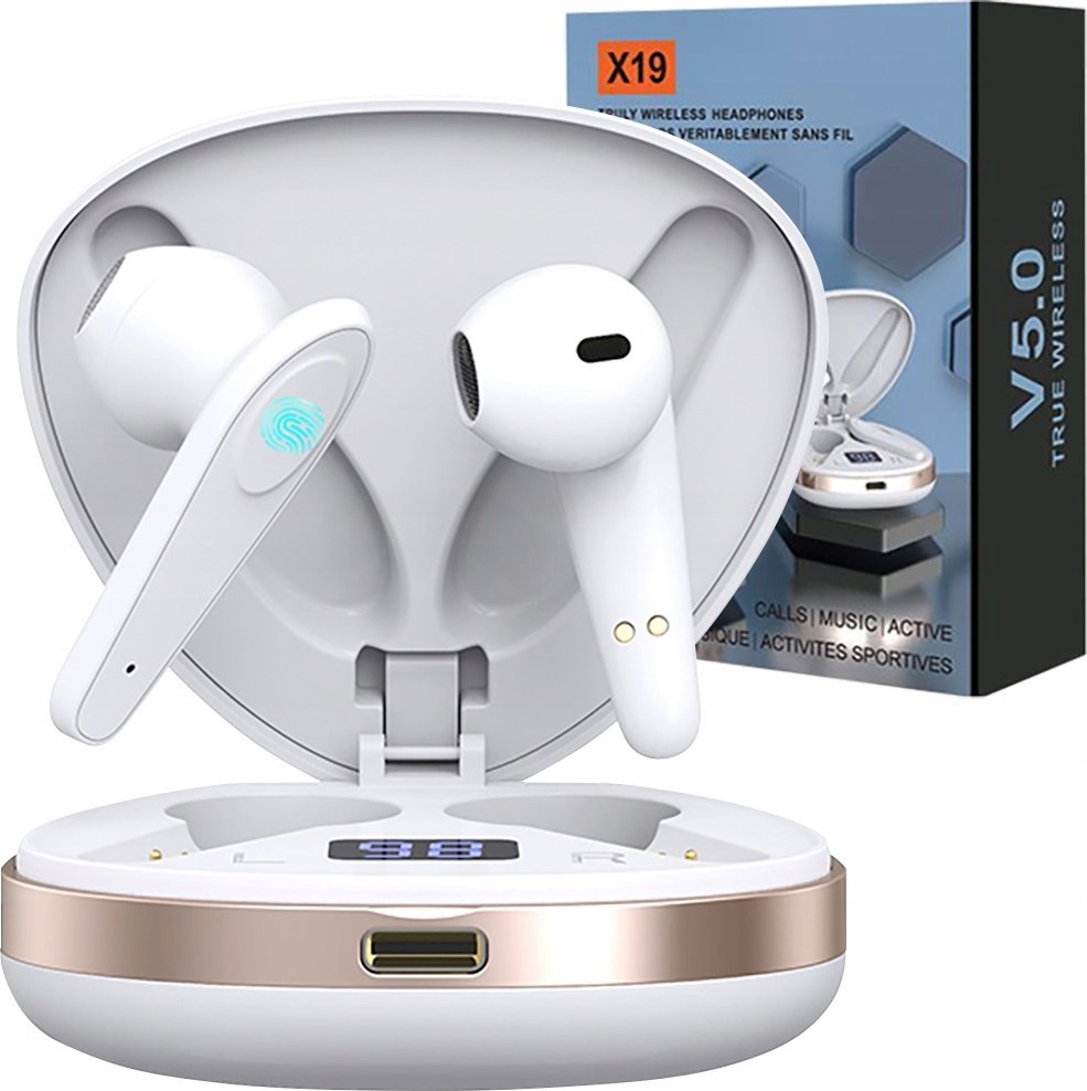 Słuchawki Logit SŁUCHAWKI MUSZLA X19 BLACK