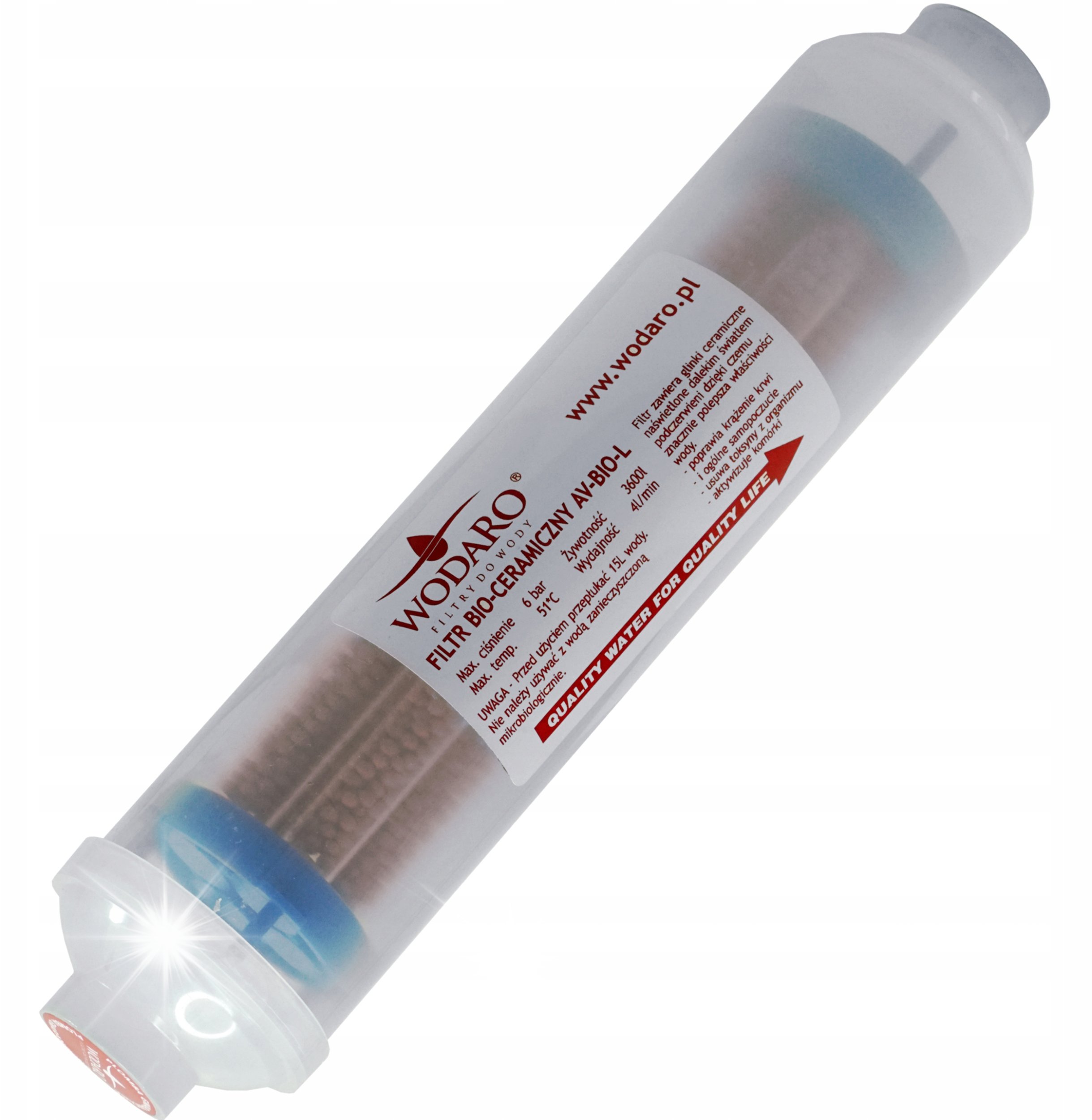 JONIZATOR Wkład Filtr wody RO Liniowy Alkalizer wodaRO AV-BIO-L Wydajny