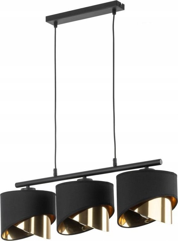 Lampa wisząca TKKRYWULT TK Lighting Grant 4824 lampa wisząca zwis 3x15W E27 czarna/złota