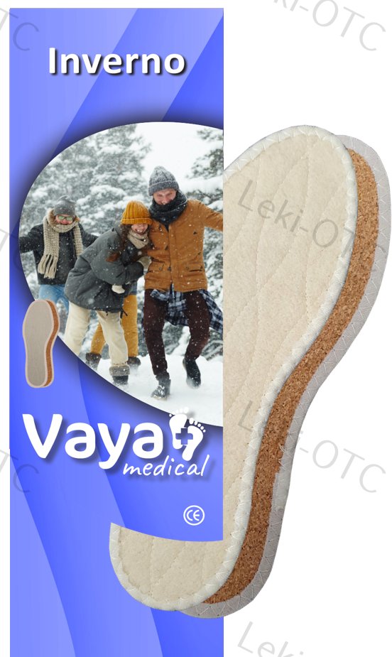 VAYA INVERNO termoizolacyjne pełne wkładki z wełną i korkiem 36