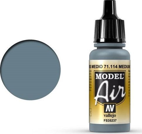 Vallejo Vallejo Model Air Medium Gray 71.114 uniwersalny
