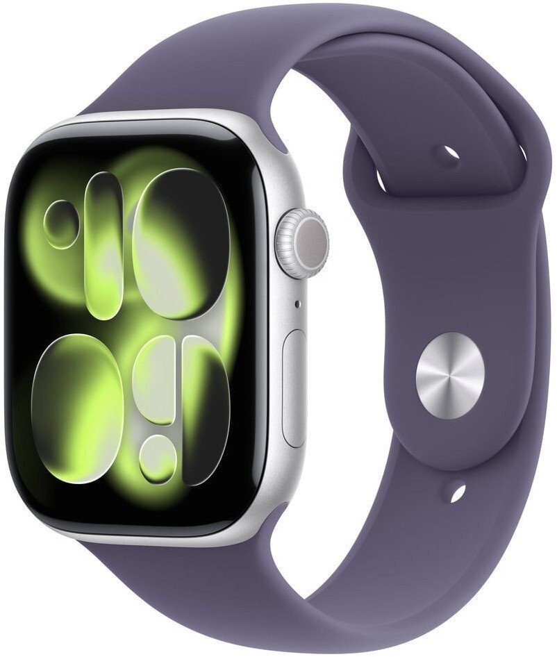 Smartwatch Apple Watch 11 GPS 42mm Silver Alu Sport Band M/L Fioletowy (MEU74ET/A)