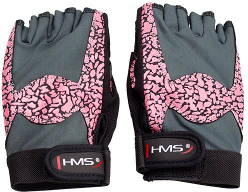 HMS Rękawice na siłownie RST03 różowo-szare r. L (17-63-222)