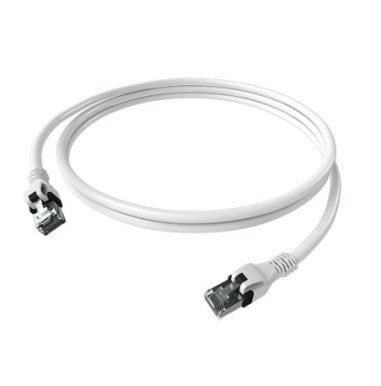 Kabel krosowy EasyLan DualBoot PushPull Cat.6A (klasa EA), S/FTP, RJ45 / RJ45, biały, 3 m