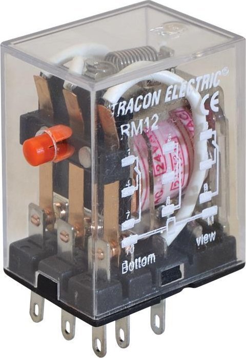 Tracon Electric Przekaźnik miniaturowy RM12 3P 12V DC