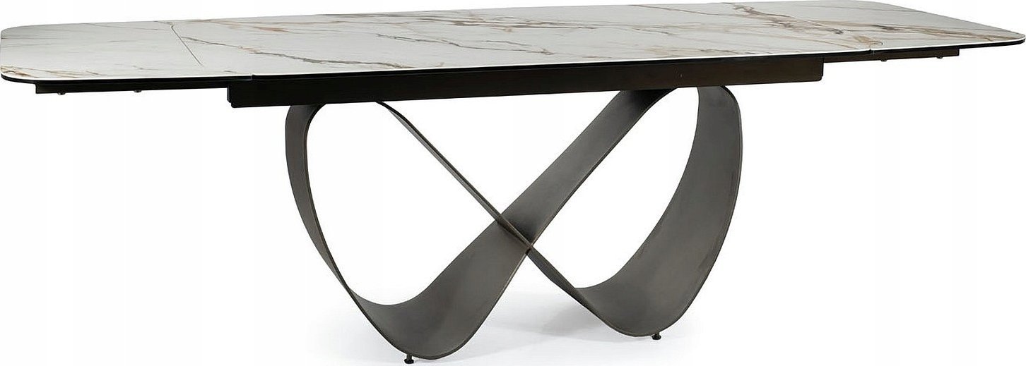 Signal Stół rozkładany INFINITY CERAMIC 160(240)X95 biały/brązowy