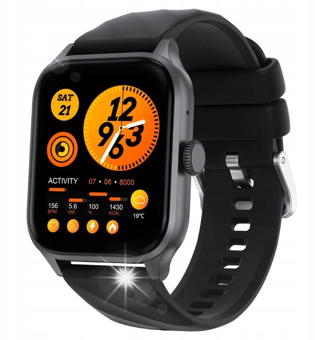 Smartwatch Smartwatch Weofly Active black TFT Bluetooth 260mAh elegancki