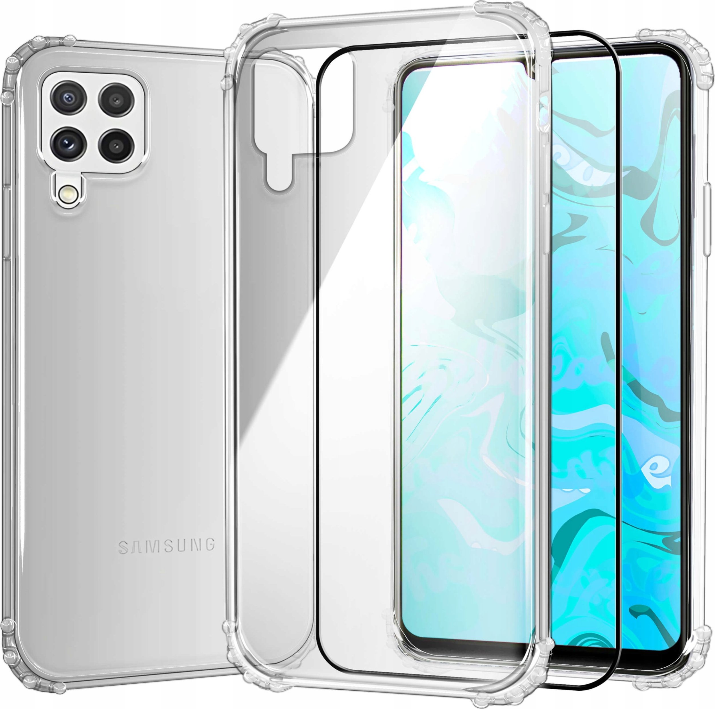 Hello Case ETUI PANCERNE DO SAMSUNG GALAXY A22 4G | CASE SILIKON GUMOWE SLIM SZKŁO