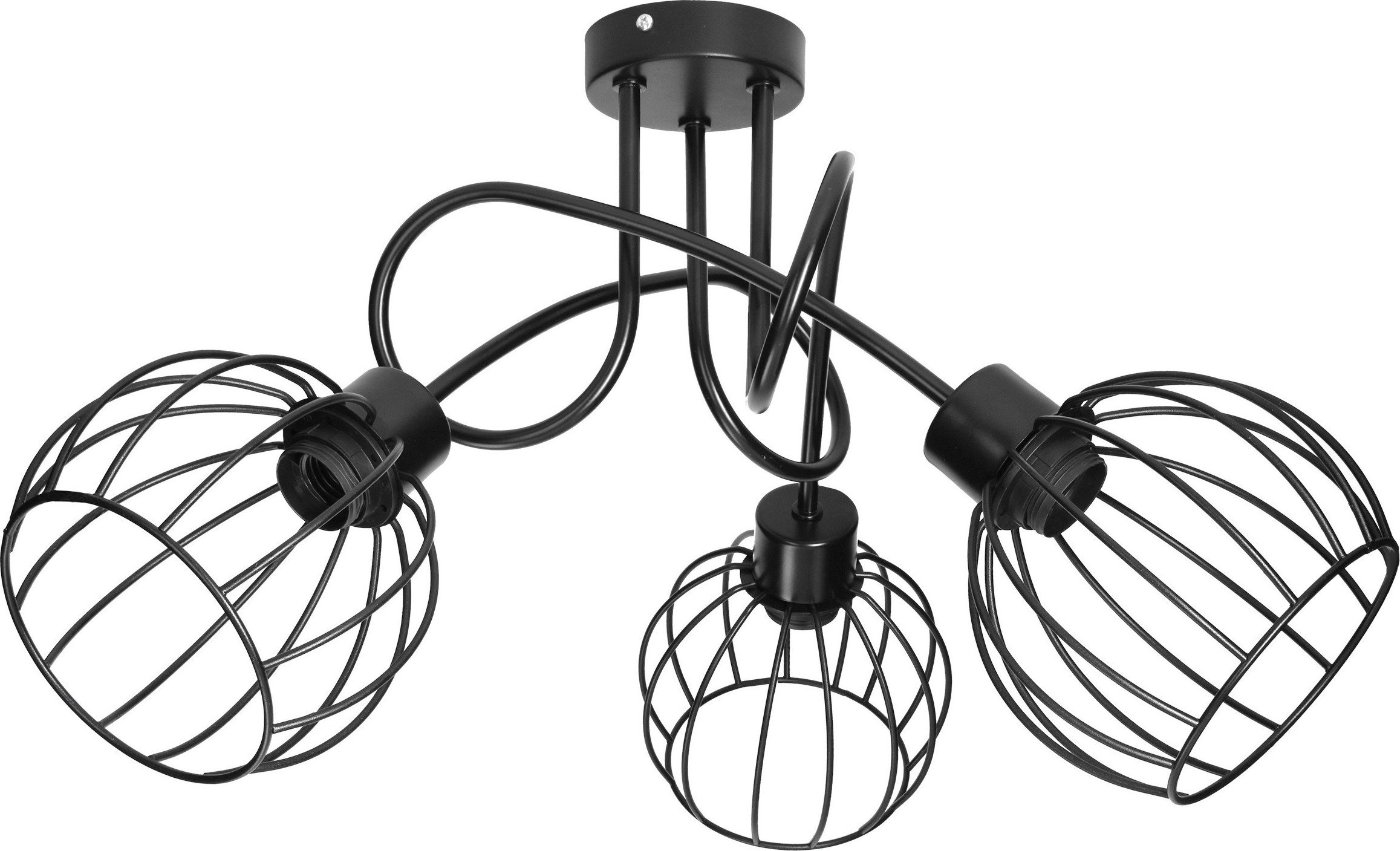 Zdjęcia - Żyrandol / lampa Orno Lampa sufitowa  MARBELLA lampa wisząca, moc max. 3x60W, E27, czarna 
