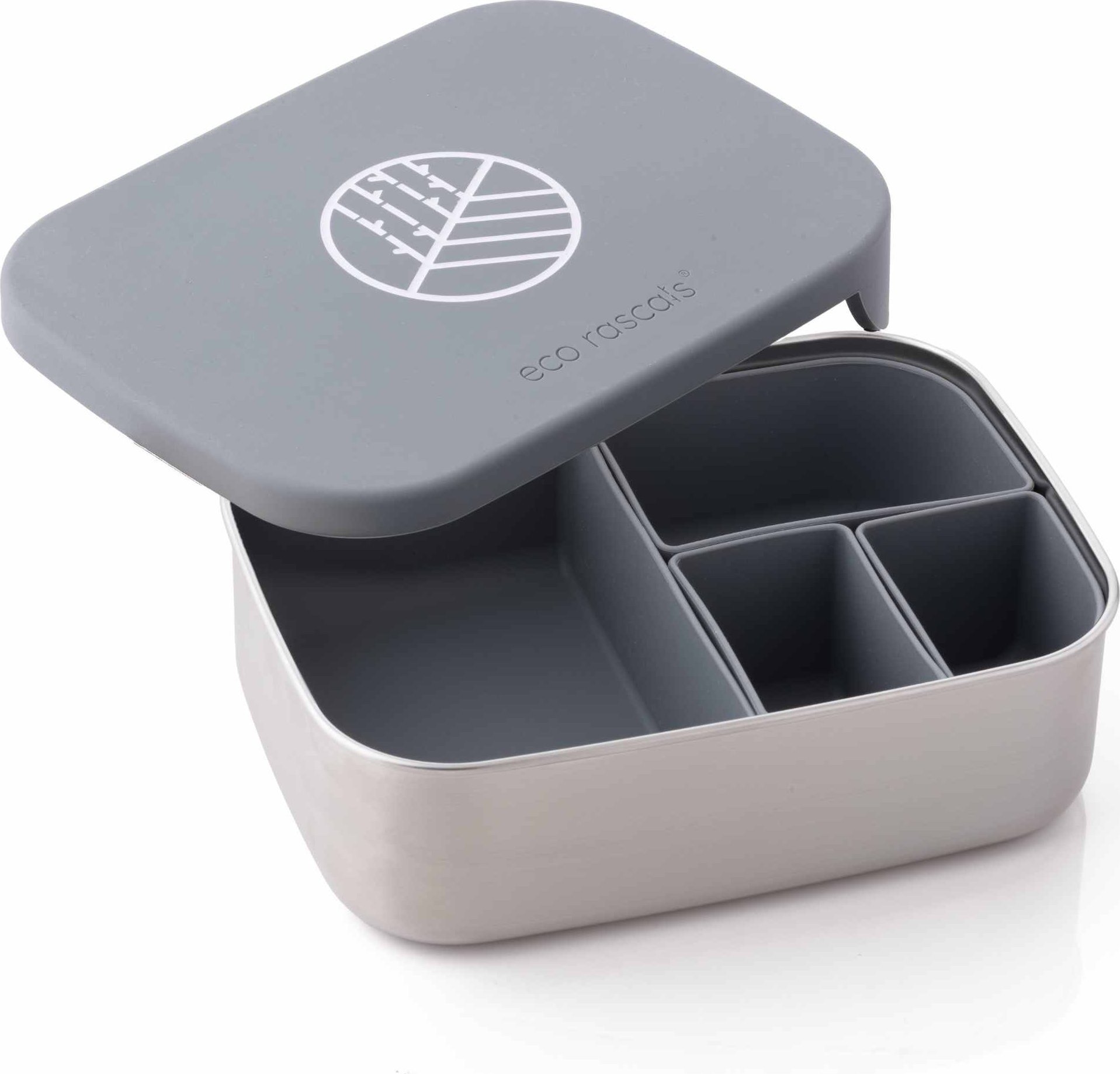 ECO RASCALS ECORASCALS* Klasyczny Lunch Box Bento szary