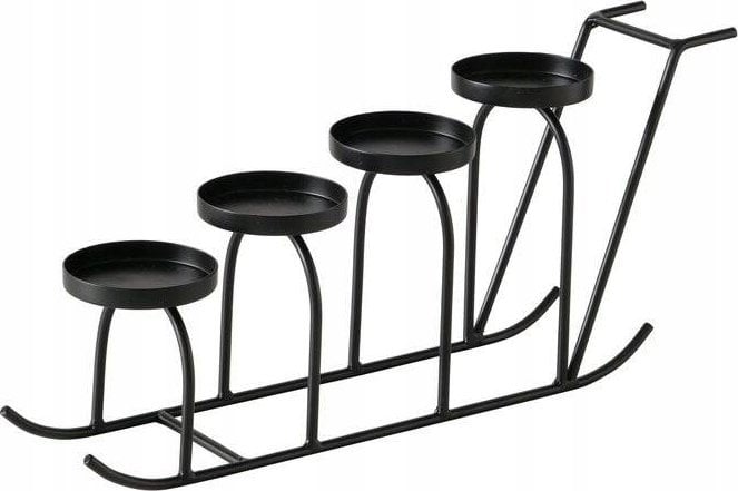 Boltze Metalowy świecznik w formie sań SLIDO