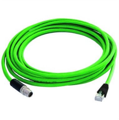 TELEGRTNER STX M12x1-RJ45 VL X-cod. Kat.6A, CP01CP05B-SFTP2607C7-1PUR-A0200, 2 m