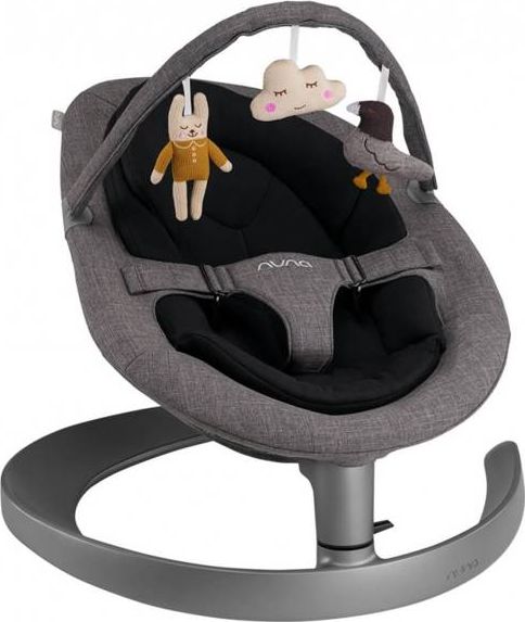 Nuna Leżaczek Leaf Grow CHARCOAL z pałąkiem