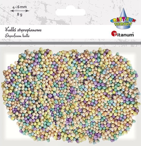 GoDan KULKI STYROPIANOWE 5 mm 8 g MIX KOLORÓW