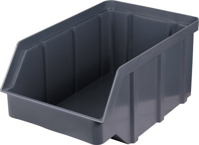 qBox Pojemnik plastikowy warsztatowy z polipropylenu standardowego. Wym: 118x78x56mm (kolor: szary)