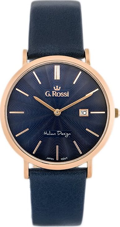 Zegarek Gino Rossi ZEGAREK MĘSKI - 10853A - SLIM (zg184h) +BOX uniwersalny