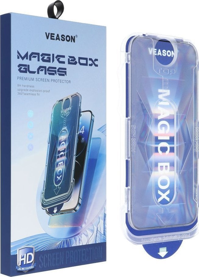 VMAX Szkło Hartowane 6D Pro Veason Easy-Install Glass - do Iphone 15 Pro Max czarny