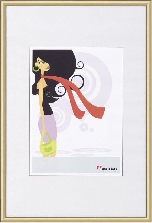 Ramka Walther New Lifestyle, 10x15, plastikowa, złota (KV015G)