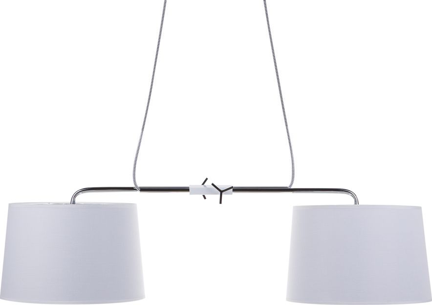 Zdjęcia - Żyrandol / lampa Beliani Lampa wisząca  Lampa wisząca 2-punktowa biała FUCINO 