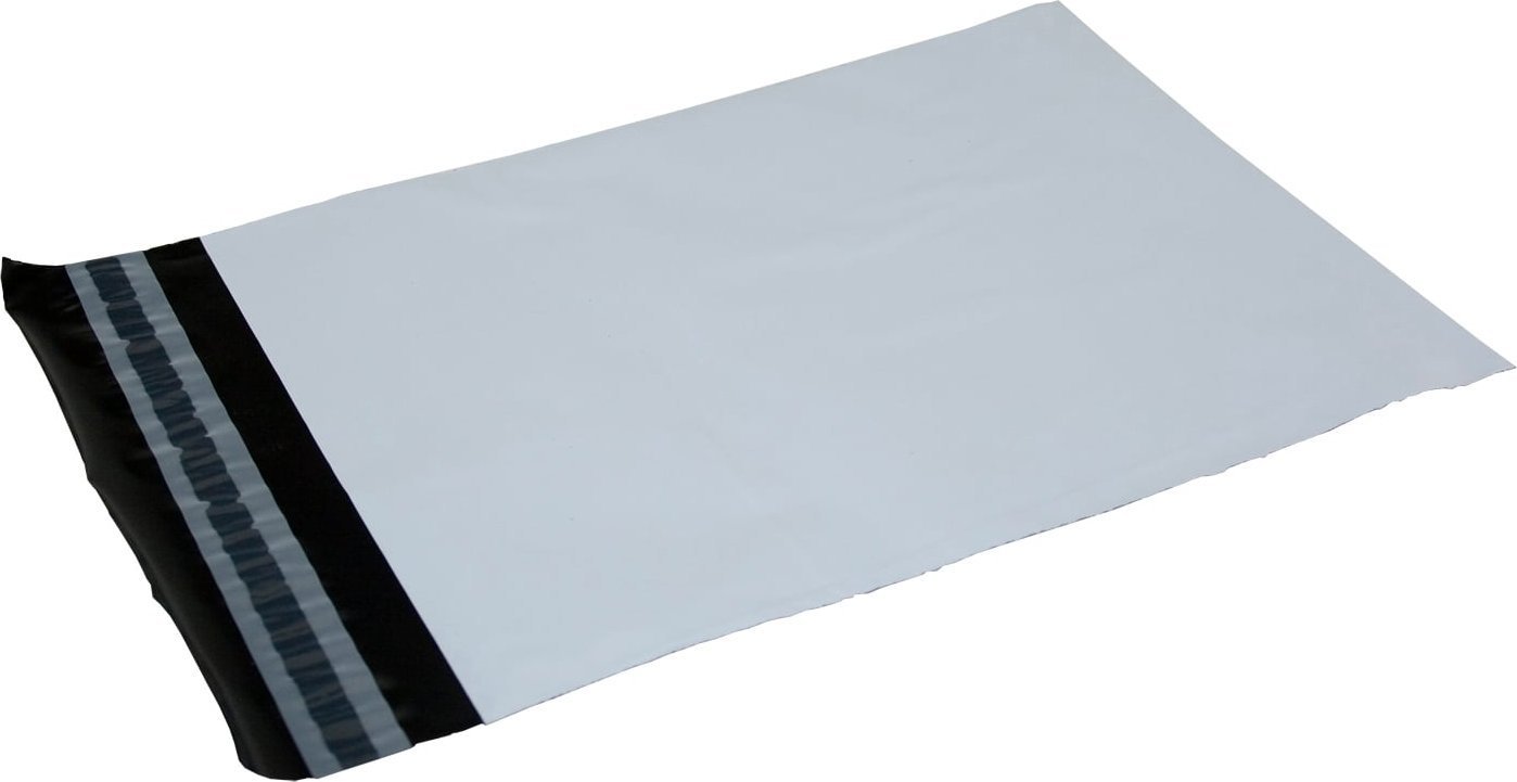 Stickn Torby wysyłkowe PE biały 550x770mm 100stk/pak - (100 stk.)