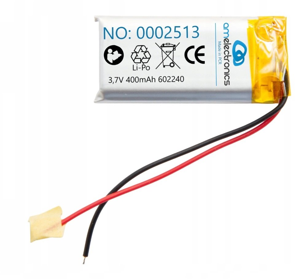 Liter Energy Battery Akumulator 3,7V 400mAh 602240 (2513)