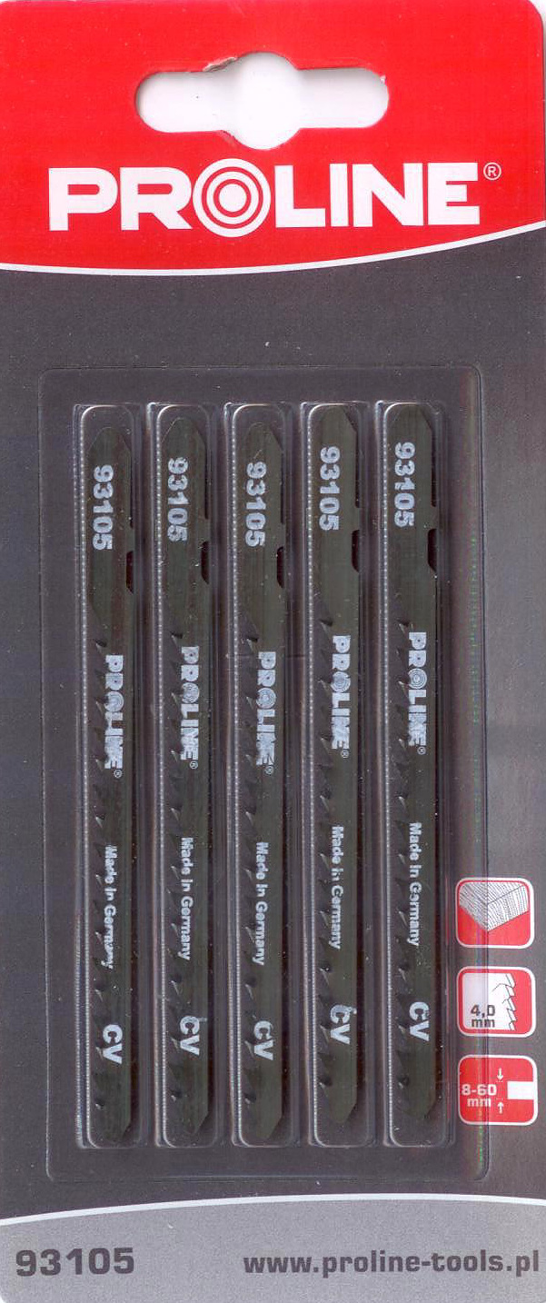 Pro-Line Brzeszczoty do wyrzynarki 5szt. 100mm 6TPI typ U - 93405