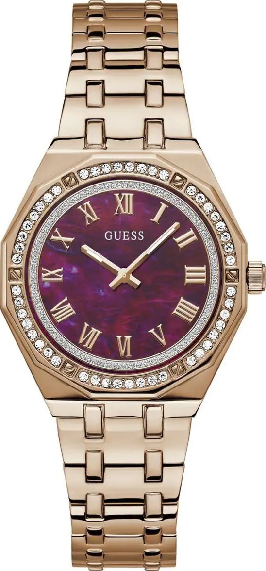 Zegarek Guess Zegarek damski GW0770L3 CYRKONIE różowe złoto