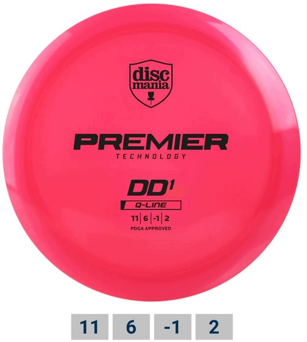 Discmania Dysk golfowy Distance Driver Q-LINE Premier DD1 Salmon Pink