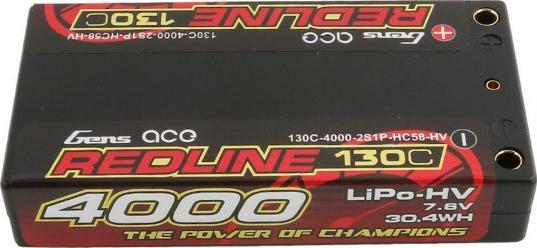 Фото - Запчастини до дронів та РК моделей Gens Ace 4000mAh 7.6V 130C "Redline Series" 