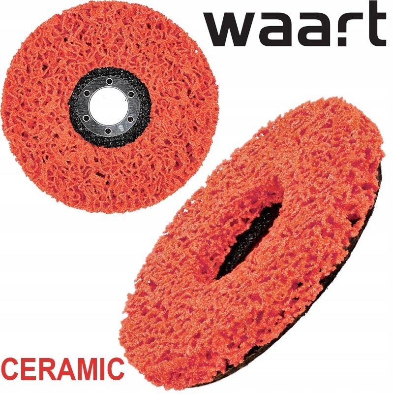 Waart WAART Włóknina Ścierna 125 mm Czerwona Ceramiczna Do Matowienia Szlifowania