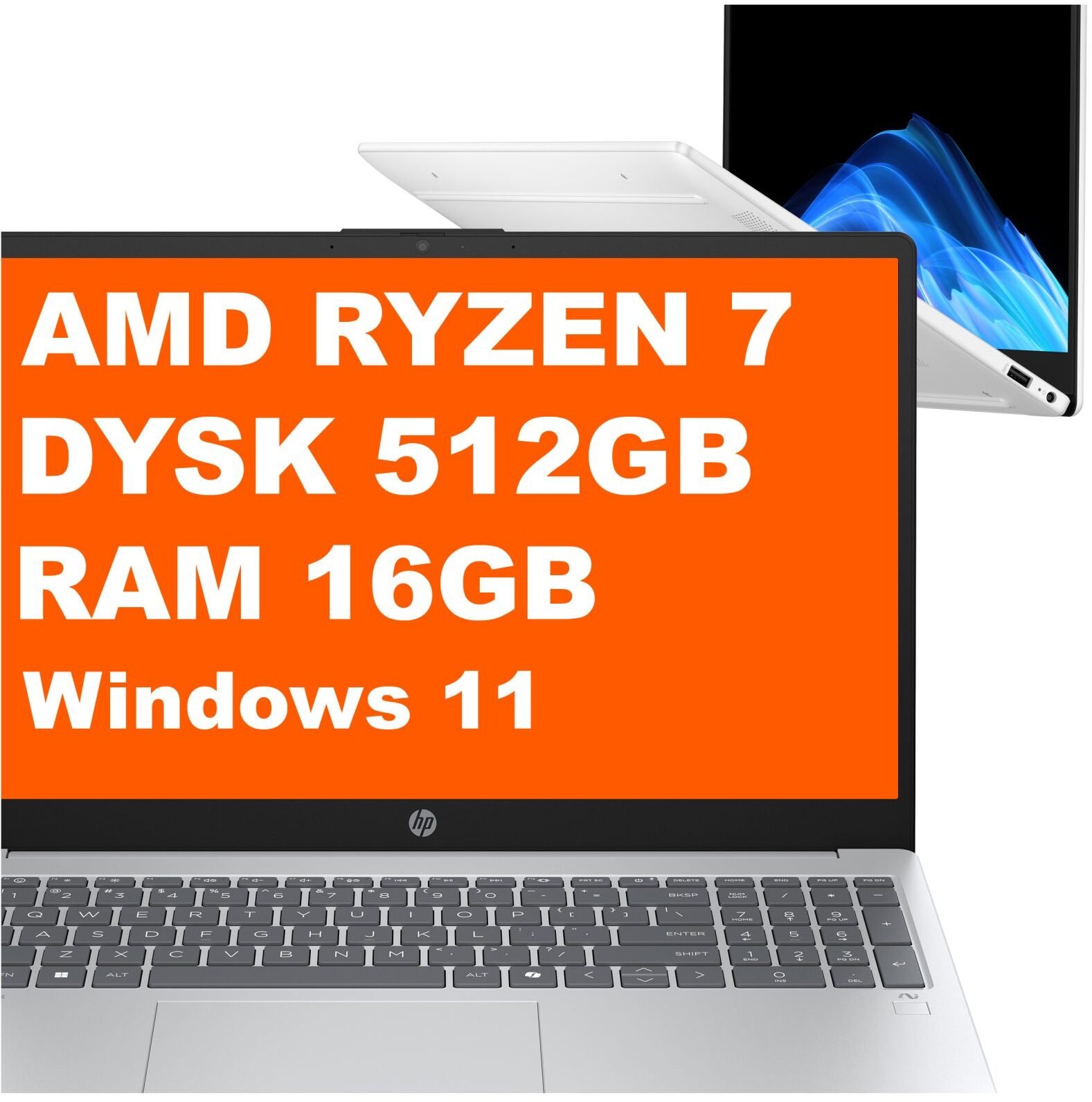 HP OmniBook 3 15-fn0087nr Ryzen AI 7 350 / 16 GB / 512 GB / W11 (BM6A6UA)