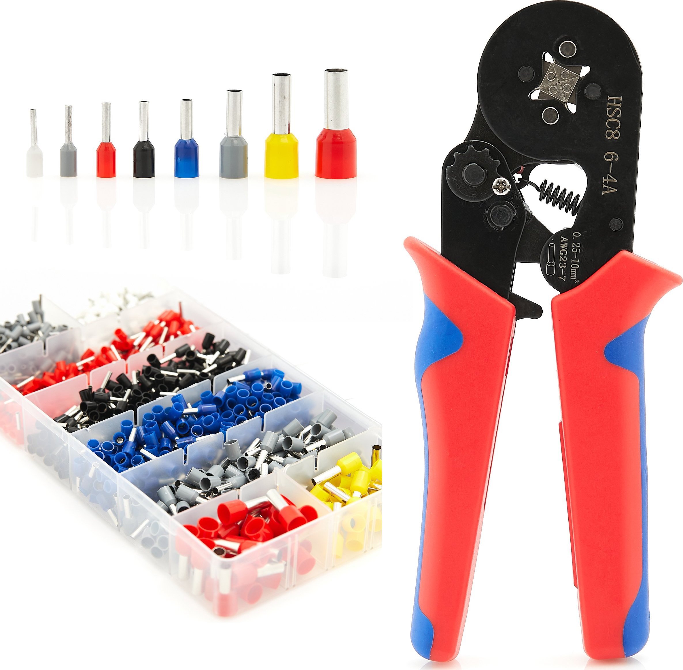 Techrebal PRASKA ZACISKARKA DO TULEJEK 0.25-10MM 1200 SZT