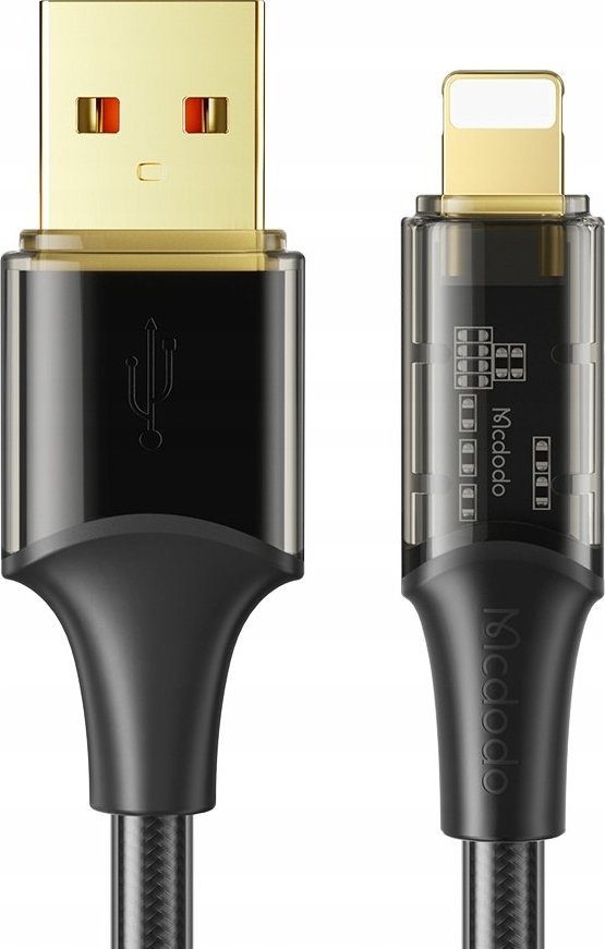Kabel USB Mcdodo USB-A - Lightning 1 m Czarny