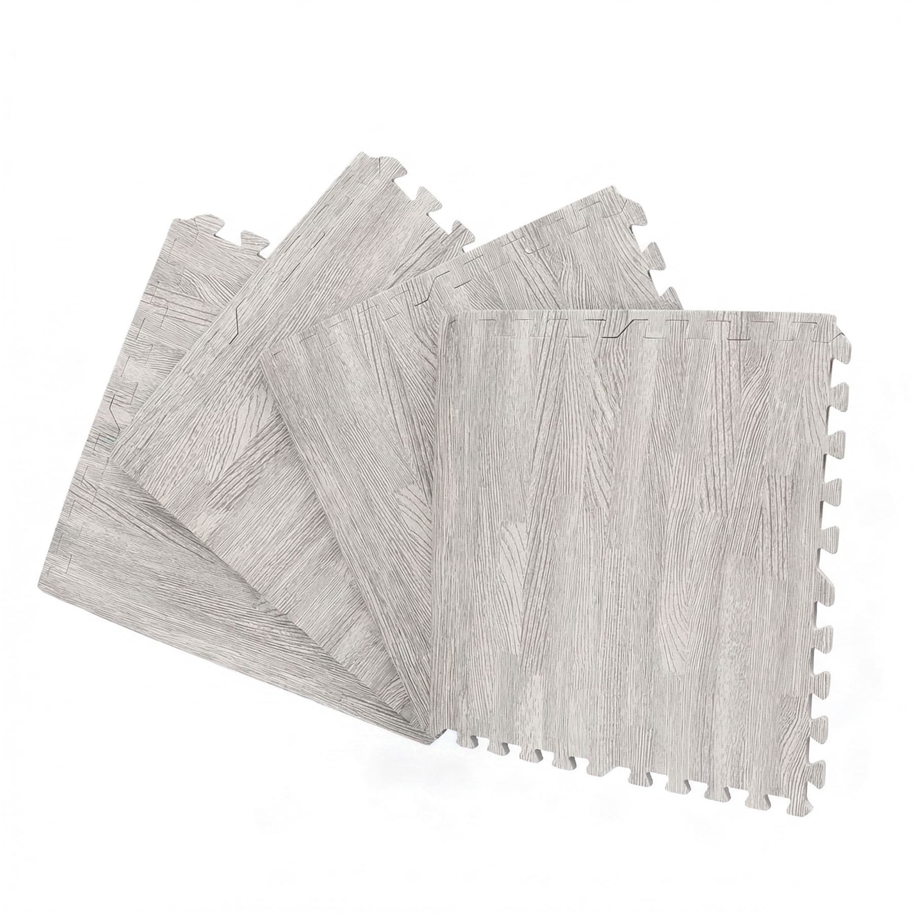 Małpiszon mata piankowa X-star 4szt 60x60cm-szare drewno