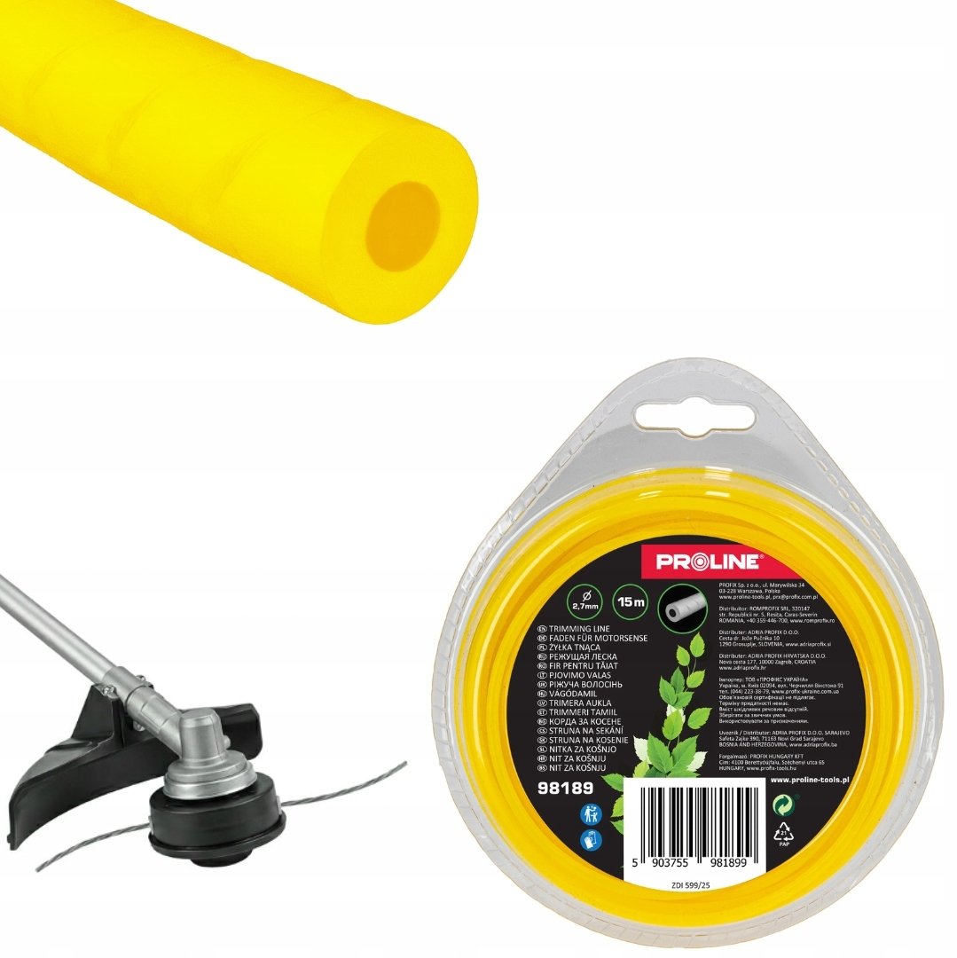 Pro-Line ŻYŁKA TNĄCA OKRĄGŁA Z WGŁĘBIENIAMI 2.7MM X 15M, PROLINE