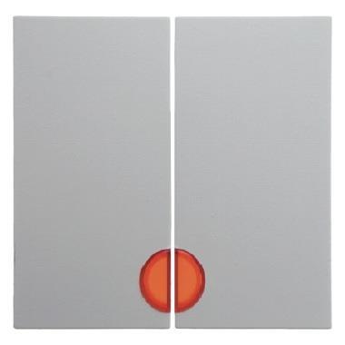 Hager Klawisze z czerwoną soczewką do łączników 2-klawiszowych biały połysk (5316278999)