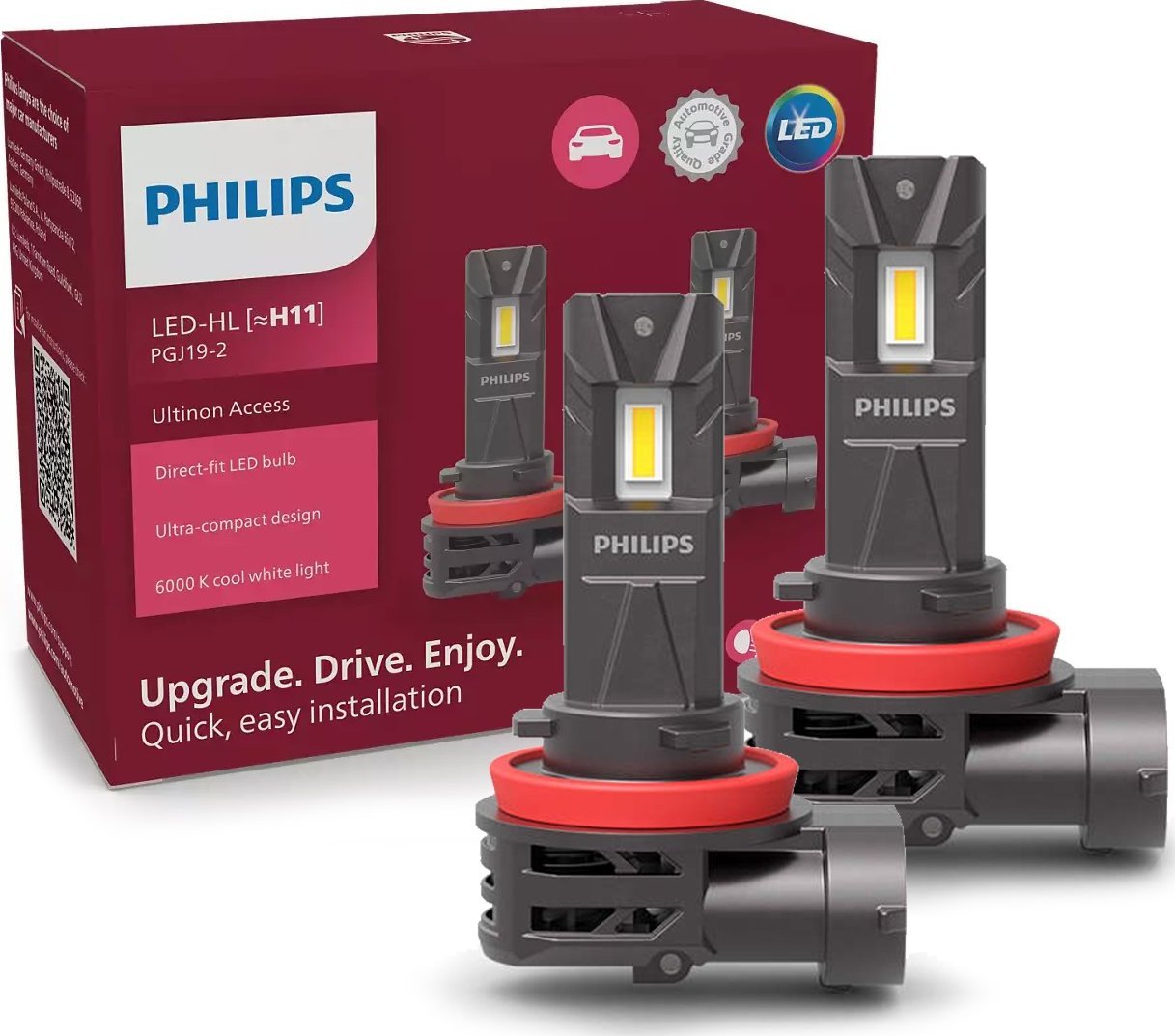 Zdjęcia - Żarówka samochodowa Philips ŻARÓWKI LED H11 ULTINON ACCESS 6000K ŁATWY MONTAŻ PLUG&PLA 