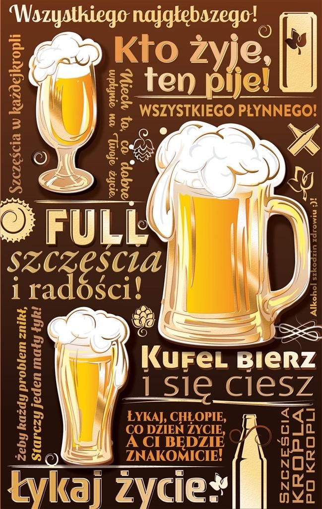 AB Card Karnet "kto zyje ten pije" UP02
