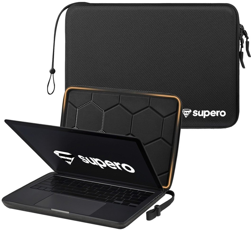 Etui na laptopa 13 14 cali Supero sleeve twarde, czarna