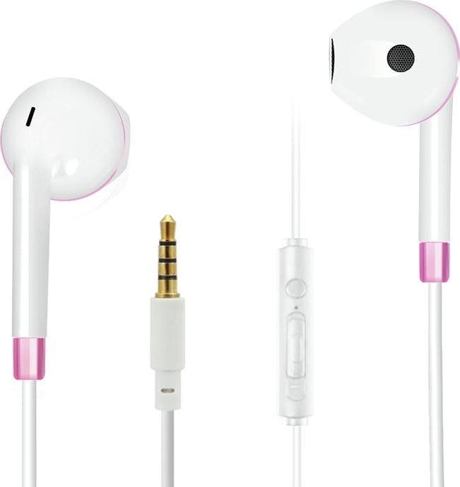 Słuchawki 2GO In-Ear Stereo-Headset "Comfort" - biały/różowy