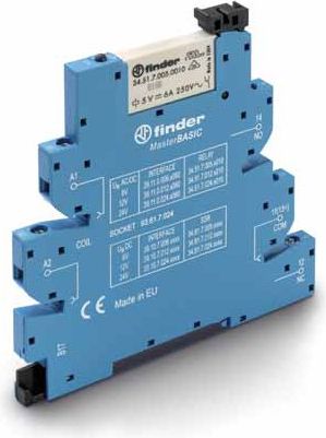 Finder Przekaźnikowy moduł sprzęgający 1P 6A 220 - 240V AC szer. 6,2mm styki AgNi DIN 35mm (39.11.8.230.0060)