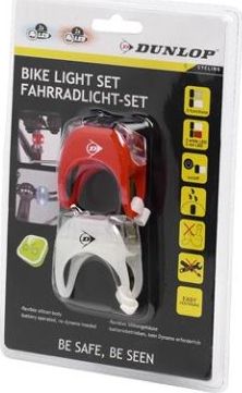 Dunlop Zestaw silikonowych lamp rowerowych Deluxe Led przód tył